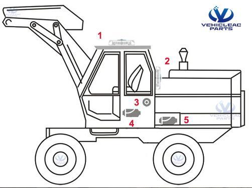 tractor air conditong Mounting Position, tractor air heater Mounting Position