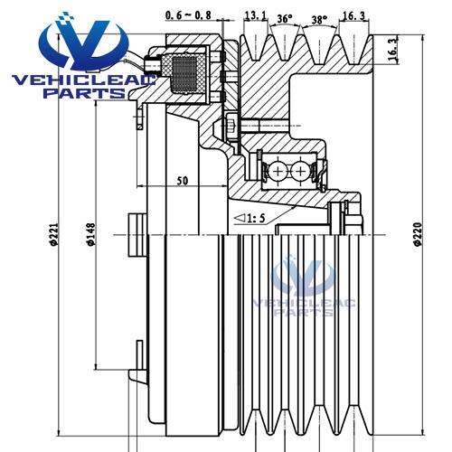 clutch for bock and bitzer, bus A/C parts GEA BOCK FK 40 560 650 compressor Electromagnetical Clutch BK 2A2B 220 220 24V, Bitzer 4N/4P/4T/4UFCY Compressor CLUTCH  