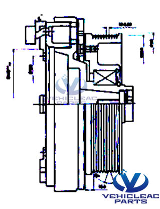 clutch for bock and bitzer, bus A/C parts GEA BOCK FK 40 560 650 compressor Electromagnetical Clutch BK 10PK 190 24V, Bitzer 4N/4P/4T/4UFCY Compressor CLUTCH  