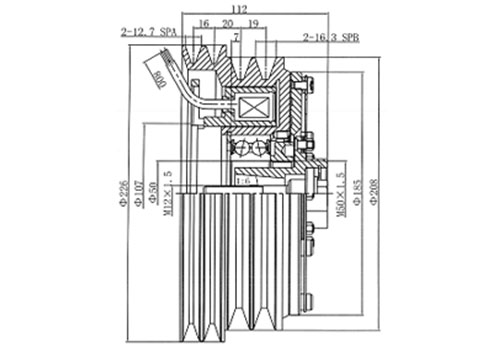 Thermo King Compressor Bus Air Conditioner 2A2B 226 208 Clutch