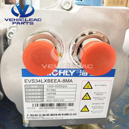 Highly VK-EVS34 electric bus air conditioner Compressor, R134A 34CC high voltage 400~720V 