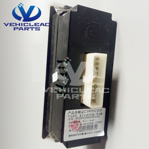 FFDD07G-074, 8112-00467 Yutong Cling Bus Air Conditioner Controller Panel,  for Yutong Bus A/C, Kinglong Bus Clima, Higer Bus HVAC, Guchen Bus Air Con