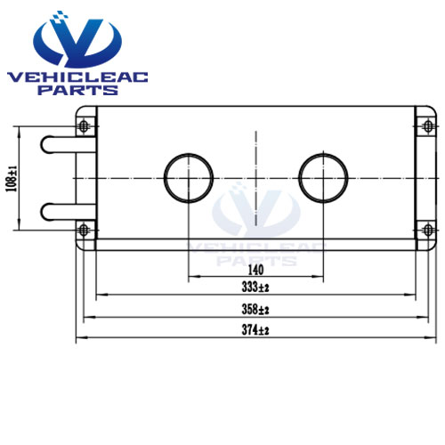 24V Warm Defroster Application for 12 meter YUTONG / CARRIER Bus Front Windshield 3.5kw heating Capacity 345-01002  