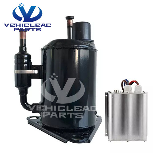 DC 24V Truck air Conditioning Electric Vertical Rotary Compressors JVSB150Z24, Parking sleeping A/C compressor, Offload vehicle air conditioner compressor