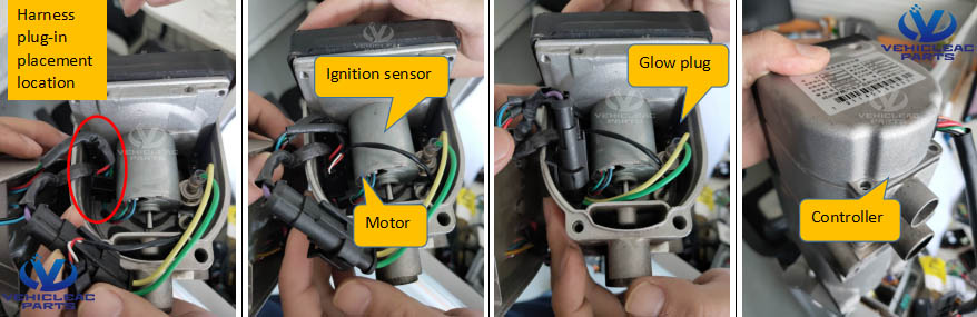 How to Right Connecting 5KW Coolant Heater Controller Wiring Plug-in Installation Sequence - VehicleACParts