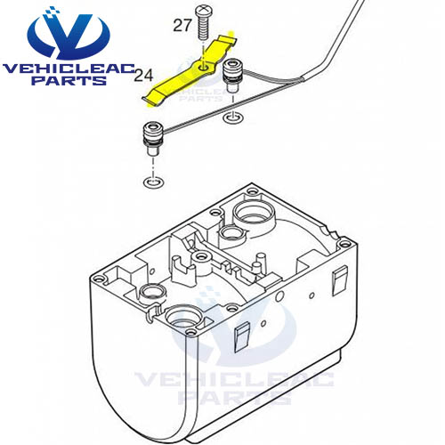 temperature sensor holder,sensor fixing platen,Replacement Eberspacher Hydronic D5WZ / D3WZ / D4WSC / D5WSC coolant heater Sensor retainer 252219010001